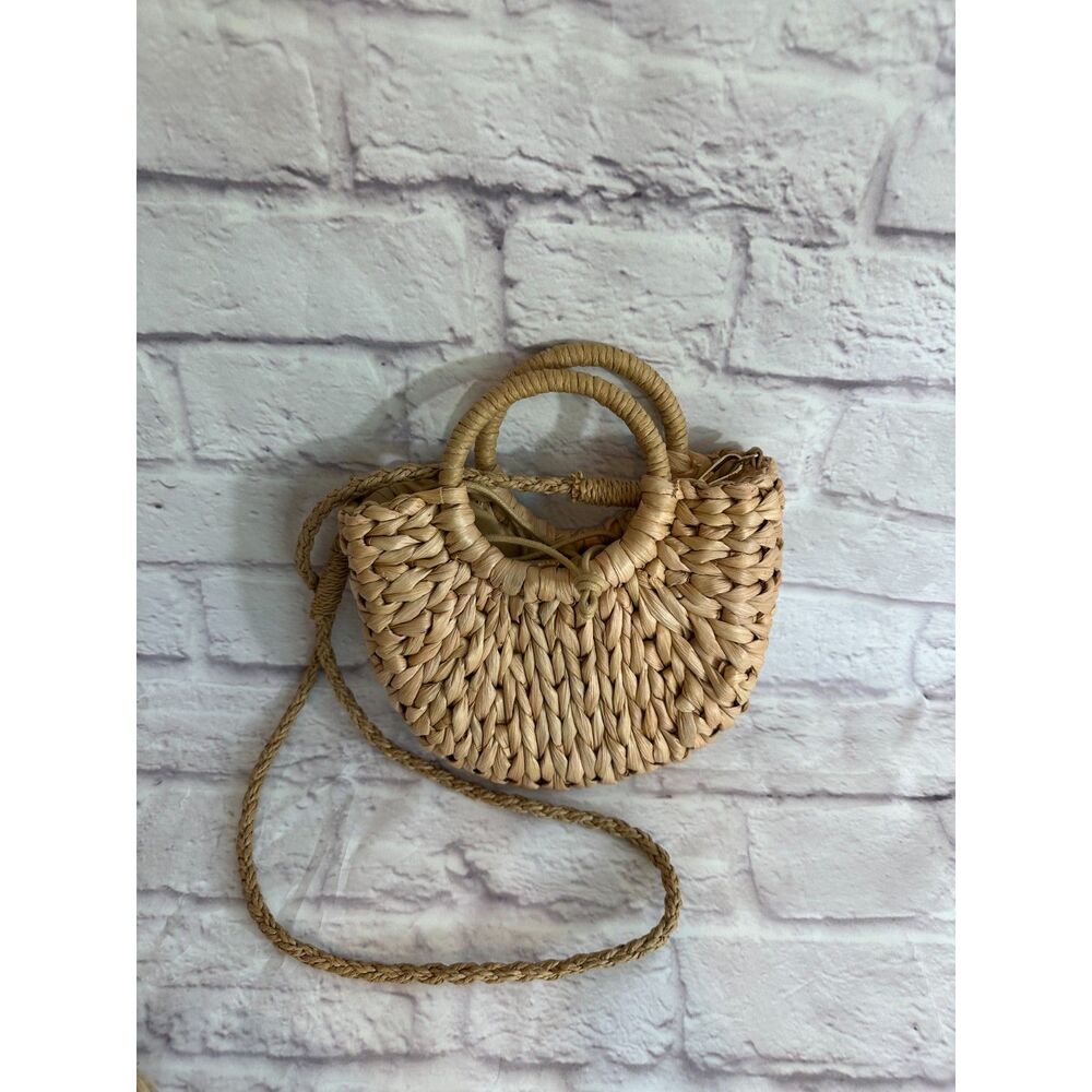 Abercrombie Straw Crossbody Bag
